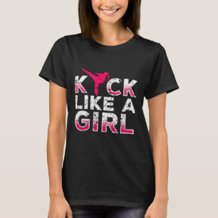 Camiseta Eu Chuto Como Uma Garota-karate Kickboxing Garotas