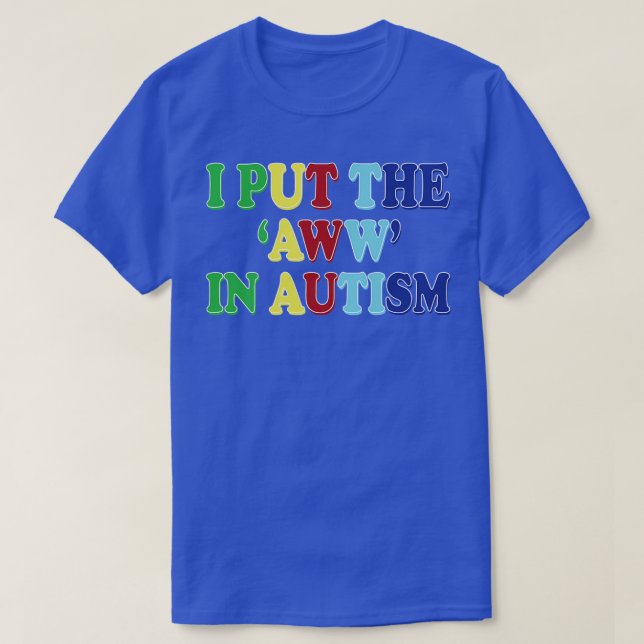 Camiseta eu coloquei a mão no autismo (Frente do Design)