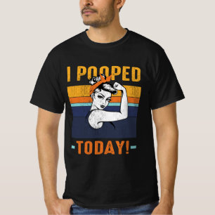 Camiseta Eu Coloquei Hoje Retro Rosie Engraçado Humor Forte