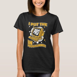 Camiseta Eu Coloquei O Pro No Programmer Cheio Stack Softwa