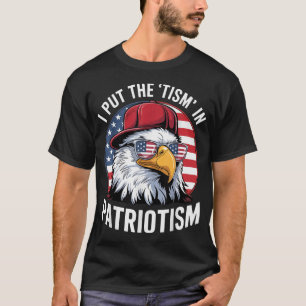 Camiseta Eu Coloquei O Tismo No Patriotismo Americano Atlét