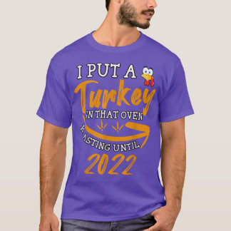 Camiseta Eu Coloquei Uma Turquia Naquela Gravidez Forno Gra