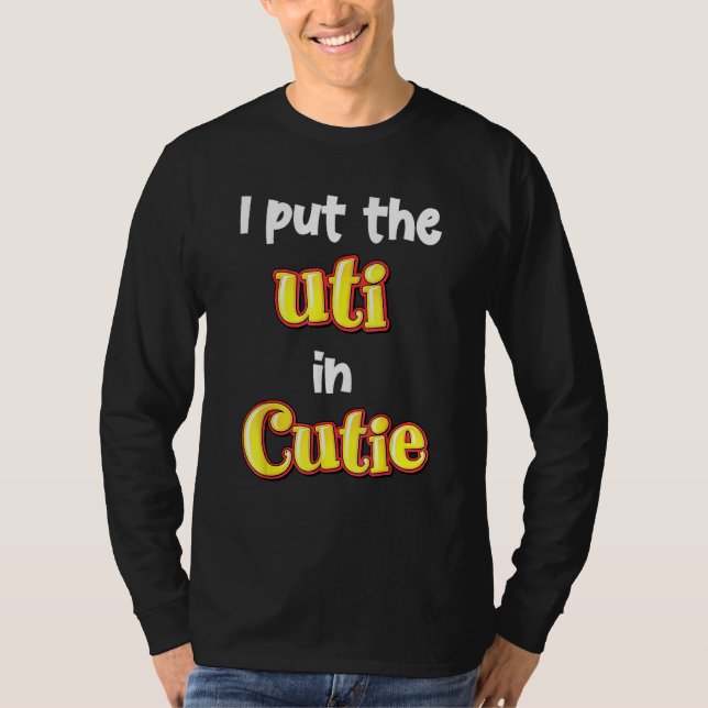 Camiseta Eu coloquei uti no Cutie (Frente)