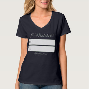 Camiseta “Eu Combinei!” Dia de Correspondência de Residênci
