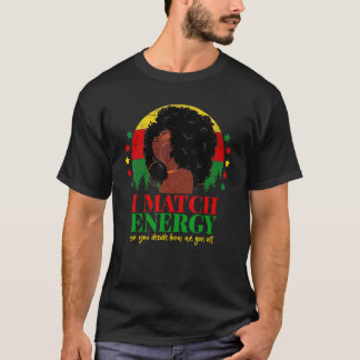 Camiseta Eu Combino Energia Então Vá Em Frente A Menina Neg