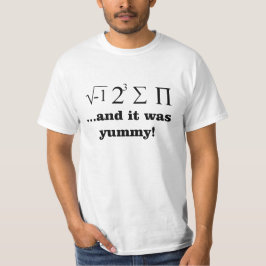 Camiseta Eu comi algum t-shirt nerdy da matemática da torta