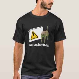 Camiseta Eu Comi Amianto Engraçado Memória De Gato Maldito