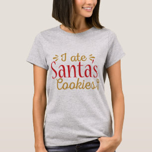 Camiseta Eu comi biscoitos de Papai noel!