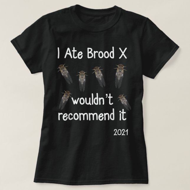 Camiseta Eu Comi Brood X Cicadas Engraçado Cicada Roupa (Frente do Design)