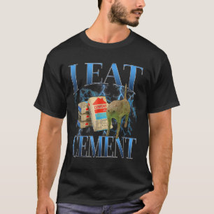 Camiseta Eu Comi Cimento Amaldiçoado Gato Engraçado Memória