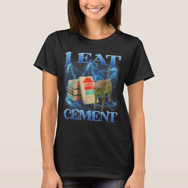 Camiseta Eu Comi Cimento Engraçado Memória De Gato Na Inter (Frente)