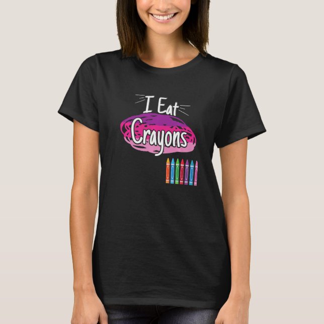 Camiseta Eu Comi Crayons Crayon (Frente)