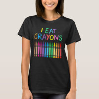 Eu Comi Crayons Engraçado Dizendo Desenho De Color