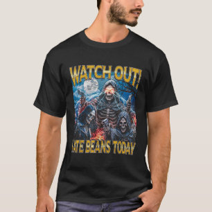 Camiseta Eu Comi Feijão Hoje 80s Horror Bootleg Hard Esquel