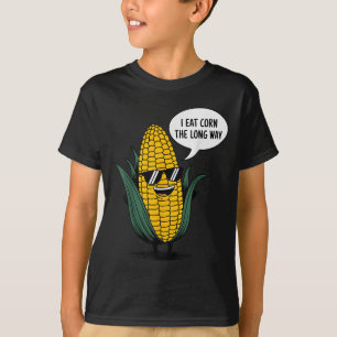 Camiseta Eu Comi Milho, A Longa E Engraçada Comida, Citando