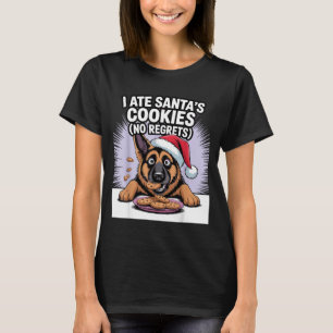 Camiseta Eu Comi os Biscoitos do Papai Noel Cachorrinho Nat