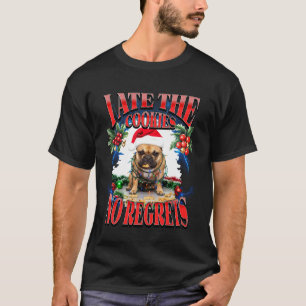 Camiseta Eu Comi Os Biscoitos Funny Christmas Cookies Bulld