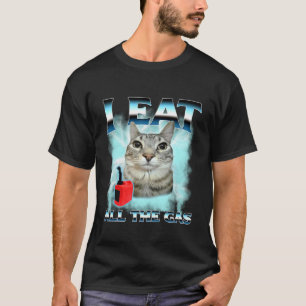Camiseta Eu Comi Todo O Cimento De Gás Meme De Gato Engraça