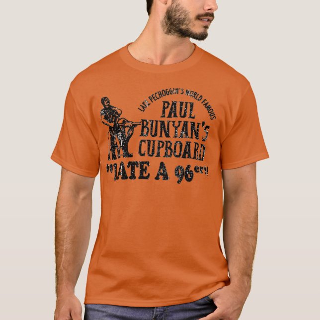 Camiseta Eu comi um 96er - O quadro de Paul Bunyan (Frente)