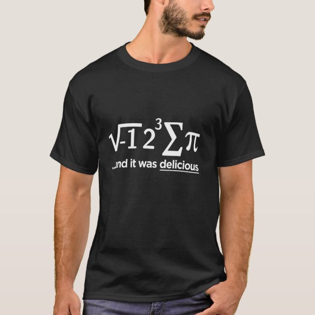 Camiseta Eu Comi Um Pouco De Pizza E Foi Delicioso - Eu Com (Frente)