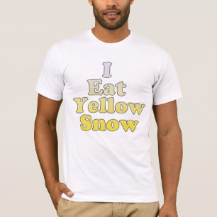 Camiseta Eu como a neve amarela