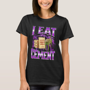 Camiseta Eu Como Cimento Gato Engraçado Meme Memes da Inter