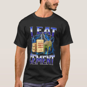 Camiseta Eu Como Cimento Gato Engraçado Meme Memes da Inter