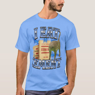 Camiseta Eu como Gato amaldiçoado com Cimento Meme engraçad