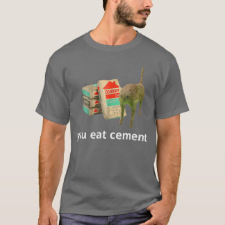 Camiseta Eu Como Gato Maldito de Cimento Engraçado Estranha