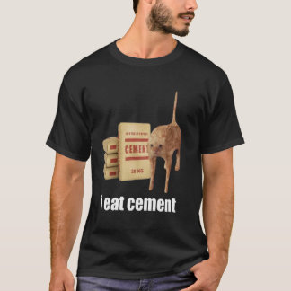 Camiseta Eu Como Gato Maldito de Cimento Engraçado Estranha