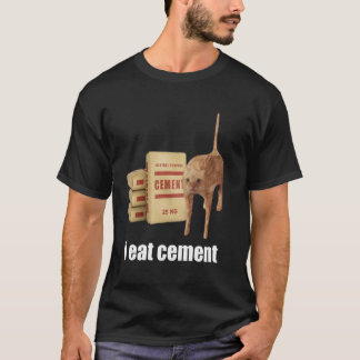 Camiseta Eu Como Gato Maldito de Cimento Engraçado Estranha