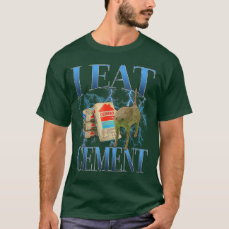 Camiseta Eu Como Gato Maldito de Cimento Meme Engraçado Esp