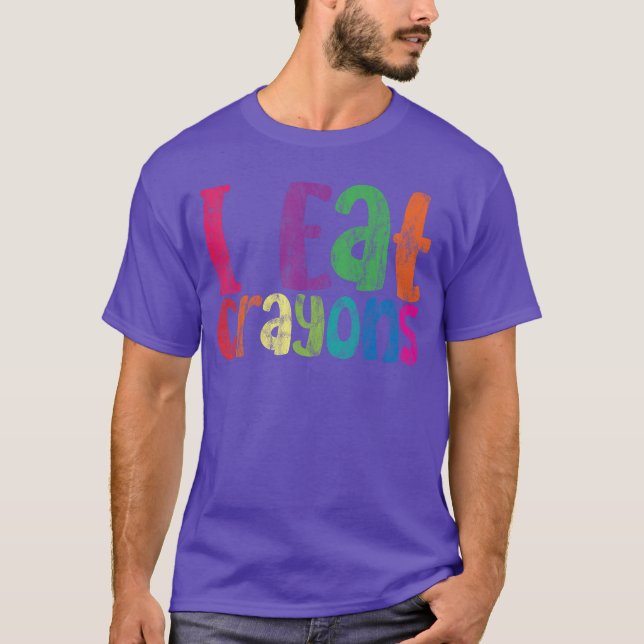 Camiseta Eu Como Giz Retro (Frente)