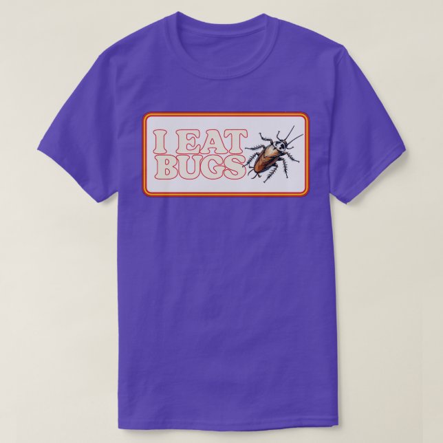 Camiseta Eu Como Insetos (Frente do Design)