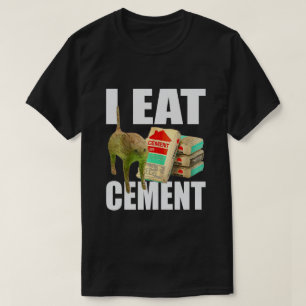 Camiseta Eu Como Memes de Gato de Cimento