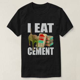 Camiseta Eu Como Memes de Gato de Cimento