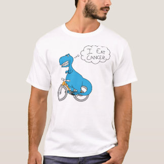 Camiseta Eu como o azul do cancer
