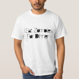 Camiseta Eu Como Zumbis no Jantar