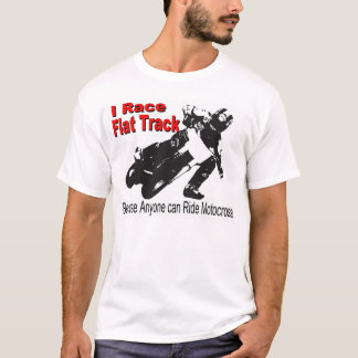 Camiseta Eu compito a trilha lisa, porque qualquer um pode