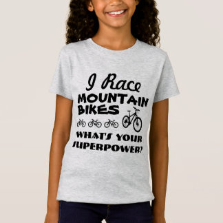 Camiseta Eu compito Mountain bike, o que sou sua