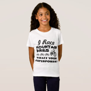 Camiseta Eu compito Mountain bike, o que sou sua