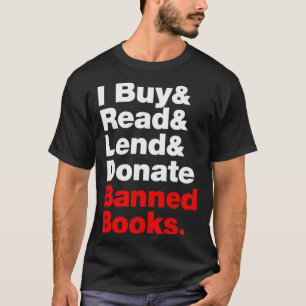 Camiseta Eu Comprar e leio e empresto e doo livros proibido