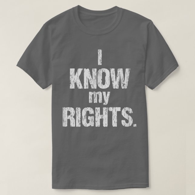 Camiseta Eu conheço os meus direitos de liberdade2907 (Frente do Design)
