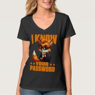 Camiseta Eu Conheço Sua Senha Hacker Hackeando A Cibersegur