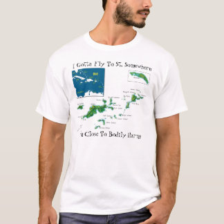 Camiseta Eu consegui voar em algum lugar ao St.