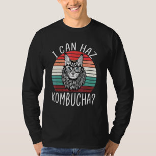 Camiseta Eu Consigo Haz Kombucha Cat Probitic Beber T