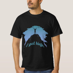 Camiseta Eu Consigo Uma Pedra De Alta Diversão Subindo Um H