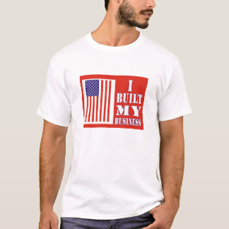 Camiseta Eu construí meu t-shirt político da bandeira dos