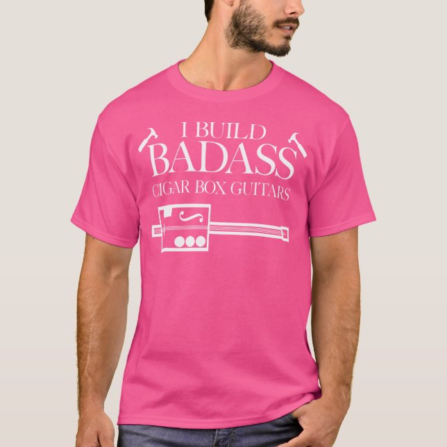 Camiseta Eu Construo Guitarras de Caixa de Charuto Incrívei (Frente)