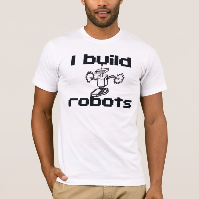 Camiseta Eu construo robôs (Frente)